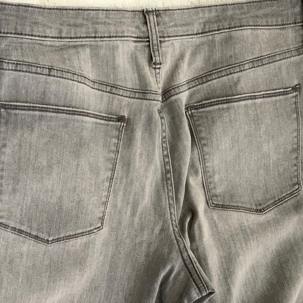 Universal Thread Gray Ripped Bottom Jeans - 14 - Picture 4 of 4